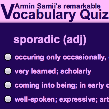 Vocabulary Quizzer